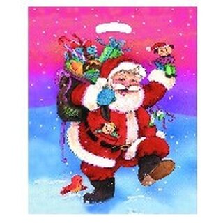 Weihnachtstragetasche Father Christmas 37x44 cm