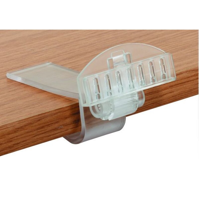 Acryl Schildhalter mit Klemme, 15,2 x 22,9 cm Doppelkopf-Display-Clips mit  PVC-Kartenschutz, drehbares Schild Preisschild Clip On Schild Display für