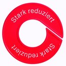 Ringscheibe -Stark reduziert-, mit Rand,rot
