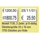 Etikettenrolle für Easyloader 20x16 mm