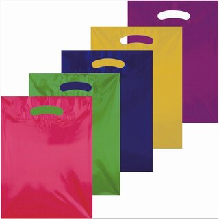 Tragetasche farbig transparent 250x330 mm, 100er Pack
